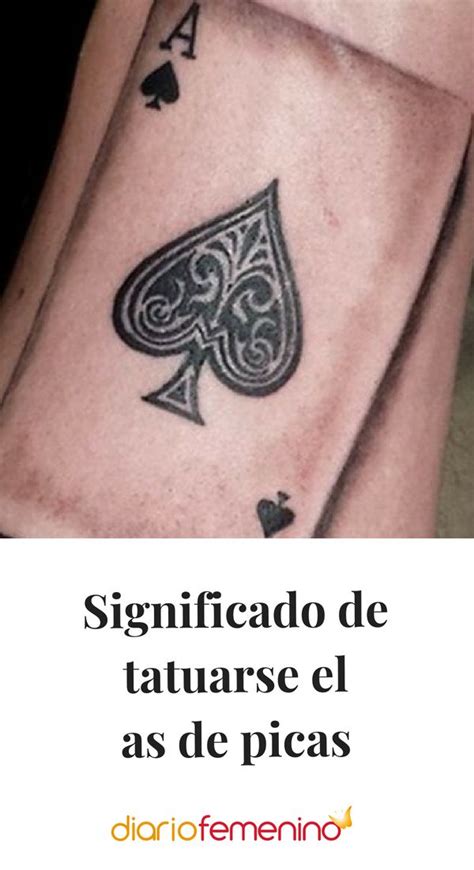 significado del as de picas negro tatuaje|Significado del tatuaje del as de picas, cruces y otros palos